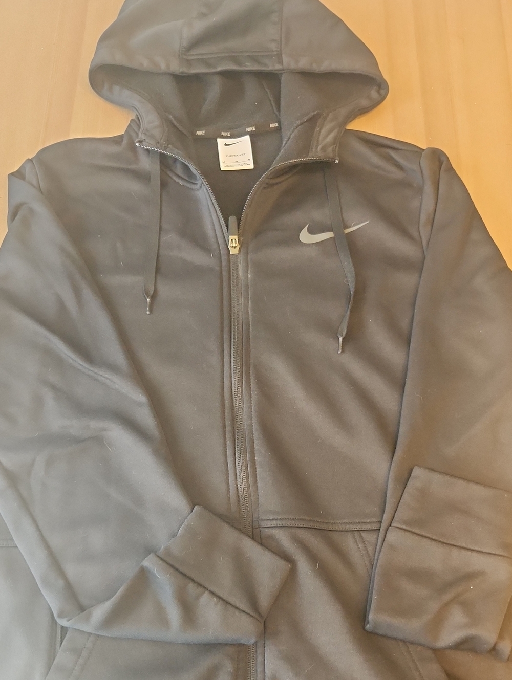 Nike Therm-Fit Black Full-Zip Hooded Jacket